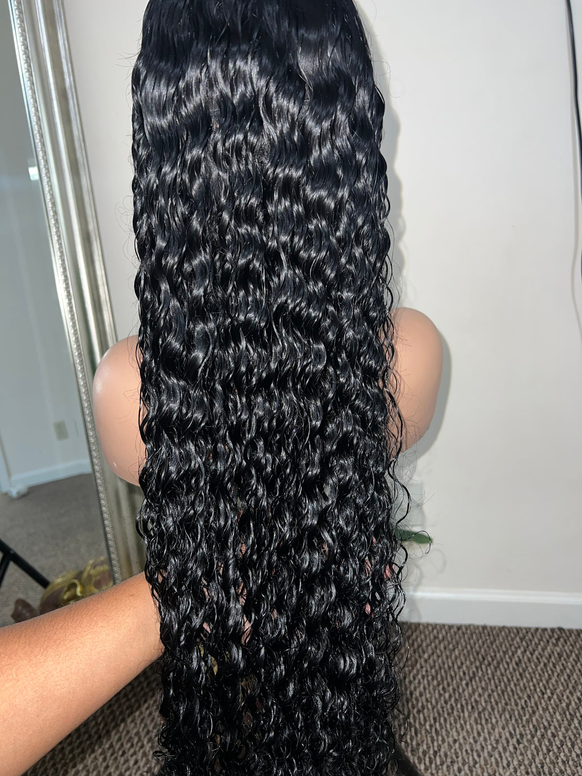 28" 13x4 Deep Wave JET BLACK